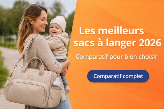 maman portant un sac à dos à langer avec son bébé lors d’une sortie en extérieur