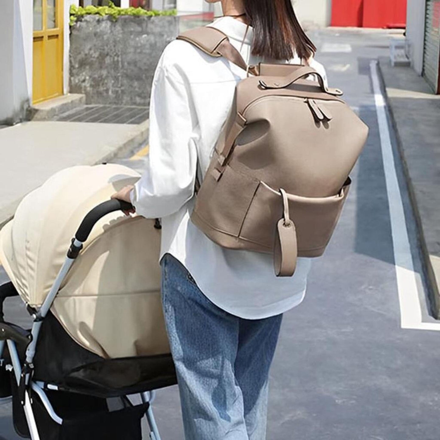 Sac à langer sac à dos | Élégance Urbaine