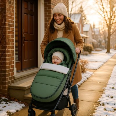 chanceliere poussette rempart hivernal verte