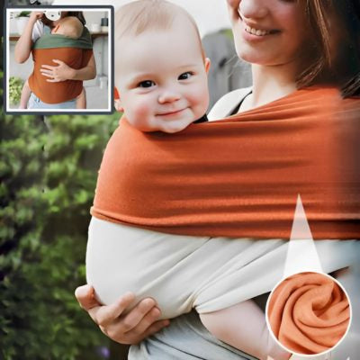 echarpe-de-portage-baby-sling-orange-beige