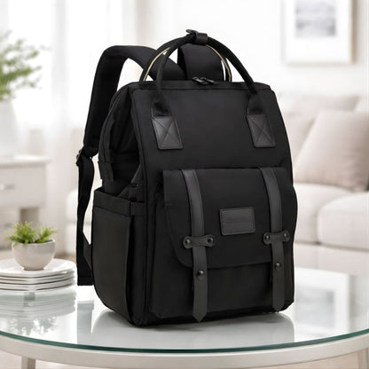 sac à dos à langer Élégant noir