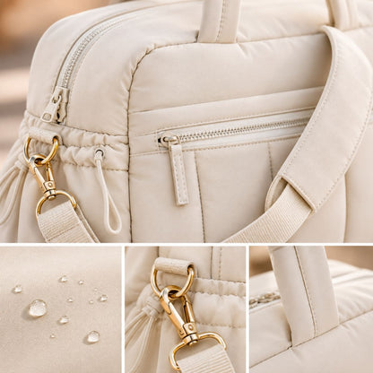 sac à langer Épure Baby avec détails des fermetures, attaches et matière déperlante 