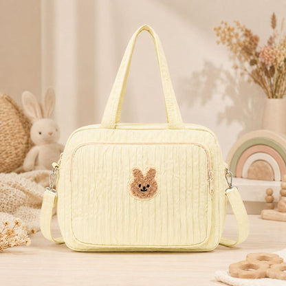 Sac à langer Petit Câlin beige présenté de face
