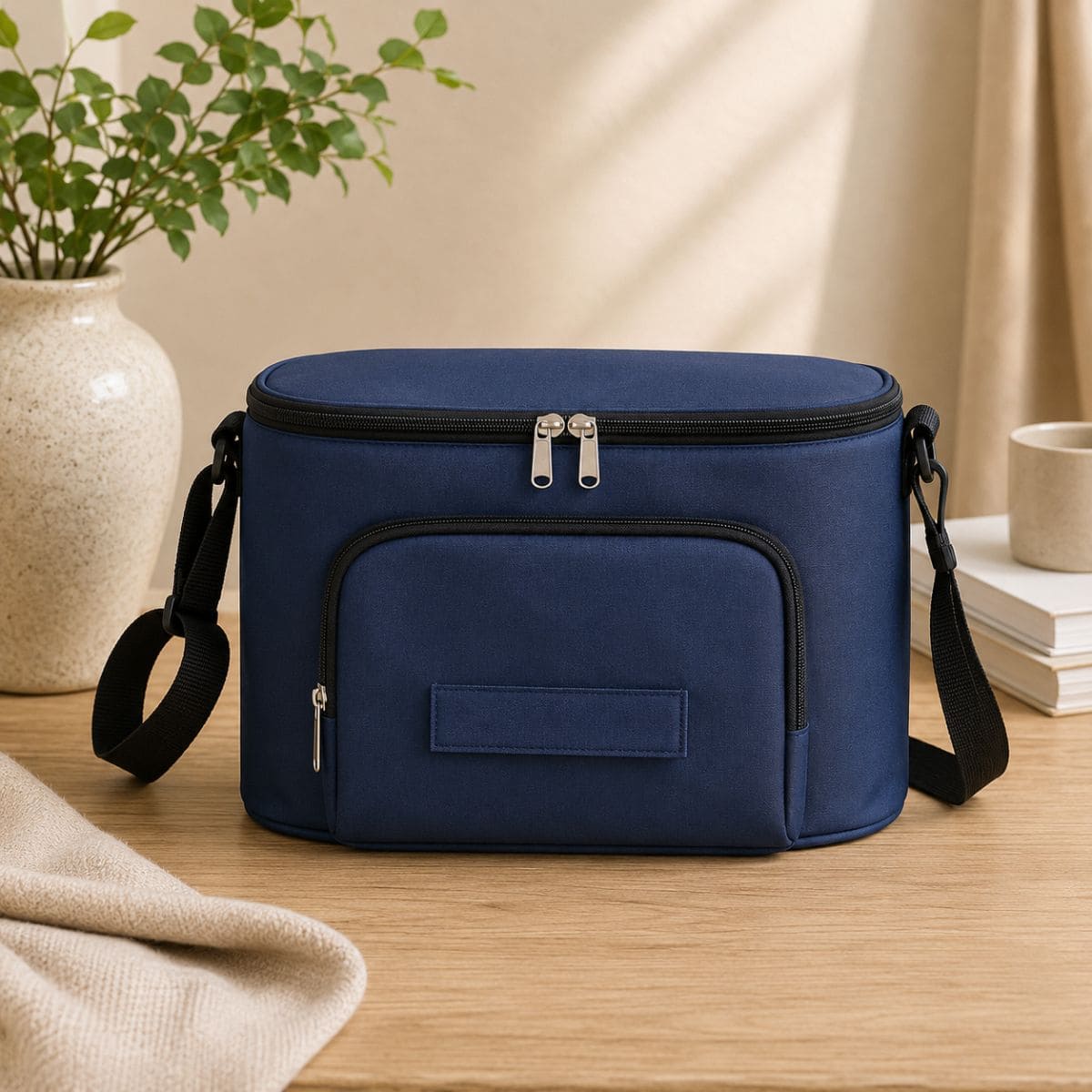 sac à langer pour poussette   Nomade Mini bleu vue de face 