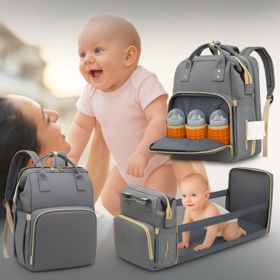 sac a dos a langer diaper backpack gris