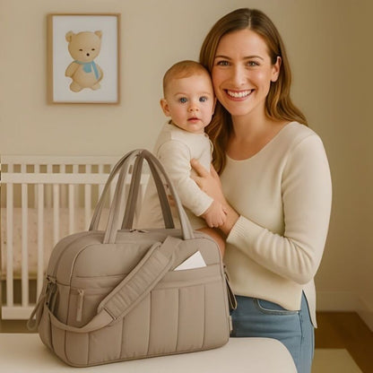 sac à langer Épure Baby taupe