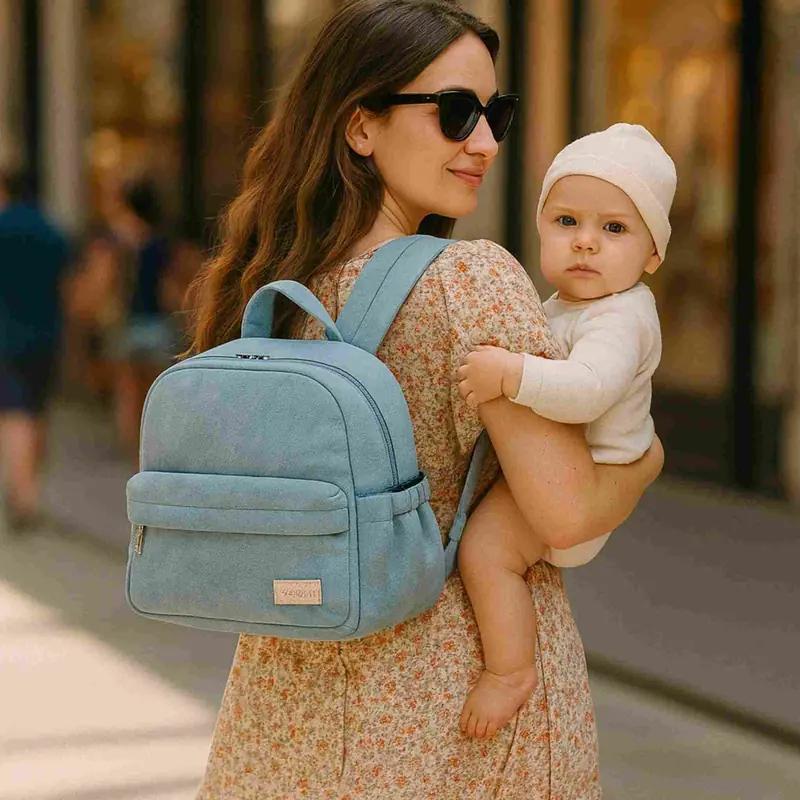 sac à langer sac à dos Prémium bleu